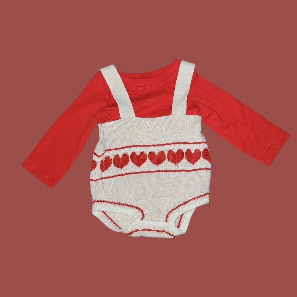 Cat & Jack Red and White Kids Matching Set